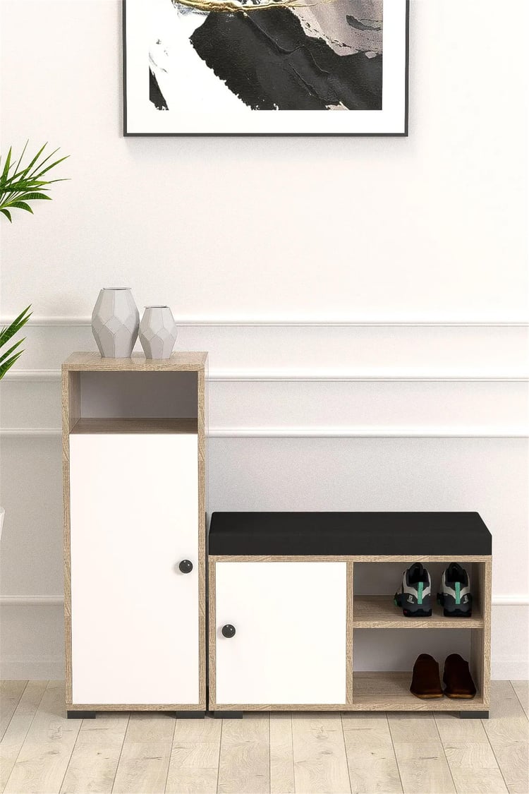 Evdemo Duru 2 Parça Döşemeli Ayakkabılık