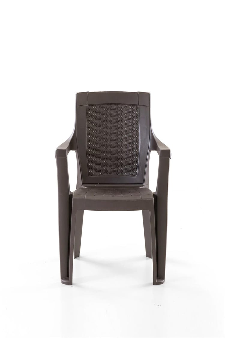 Evdemo Efes 4'lü Rattan Sandalye Kahve