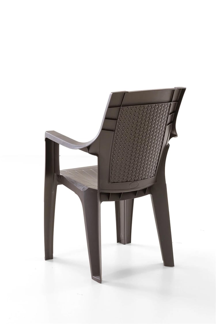 Evdemo Efes 4'lü Rattan Sandalye Kahve