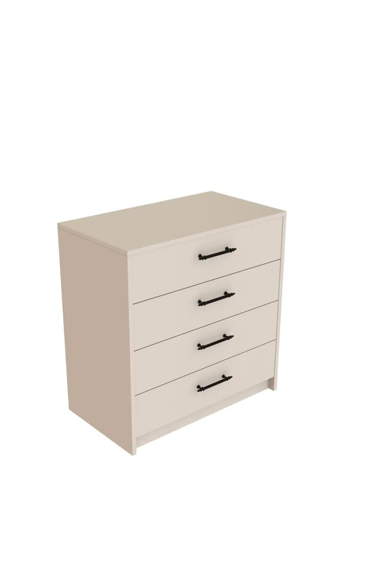 Evdemo Fiona 4 Çekmeceli Şifonyer Beyaz