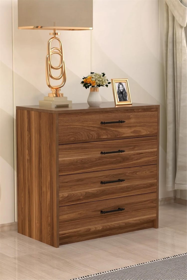 Evdemo Fiona 4 Çekmeceli Şifonyer Ceviz