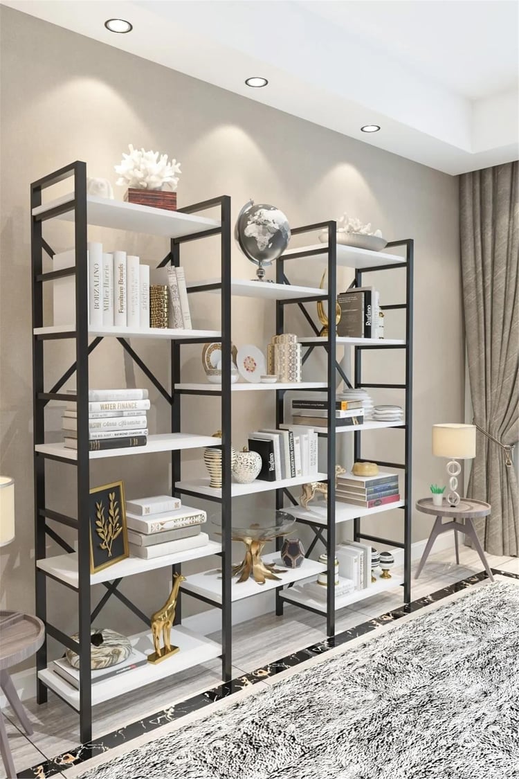 Evdemo Gada Metal Kitaplık Beyaz