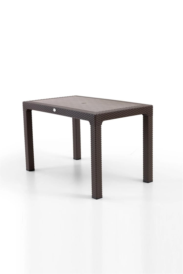 Evdemo King 4 Kişilik Rattan Masa Sandalye Takımı Kahve