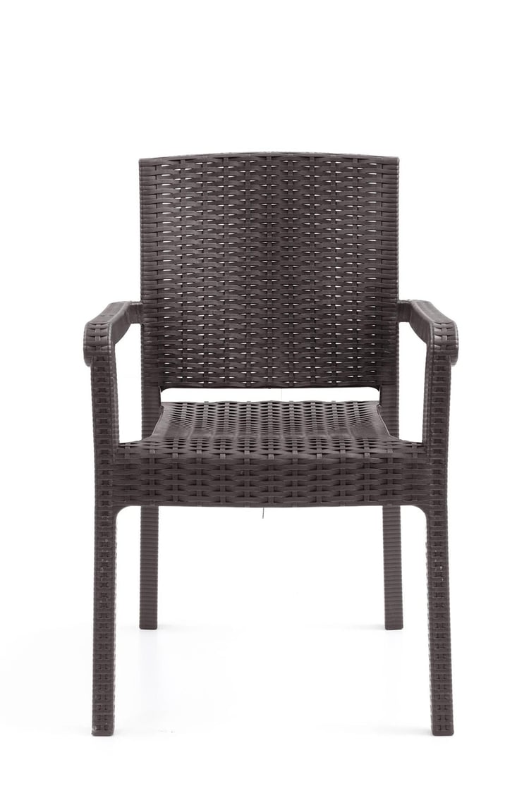 Evdemo King 4'lü Rattan Sandalye Kahve
