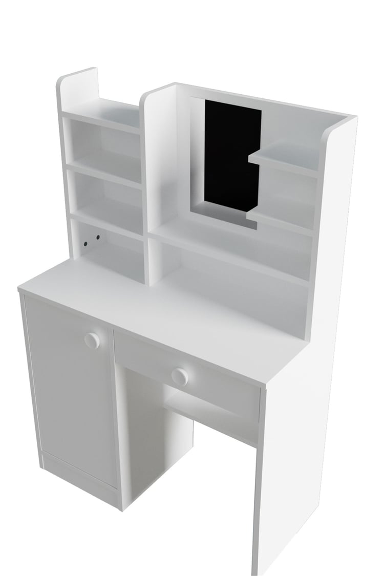 Evdemo Orkide Makyaj Masası Beyaz