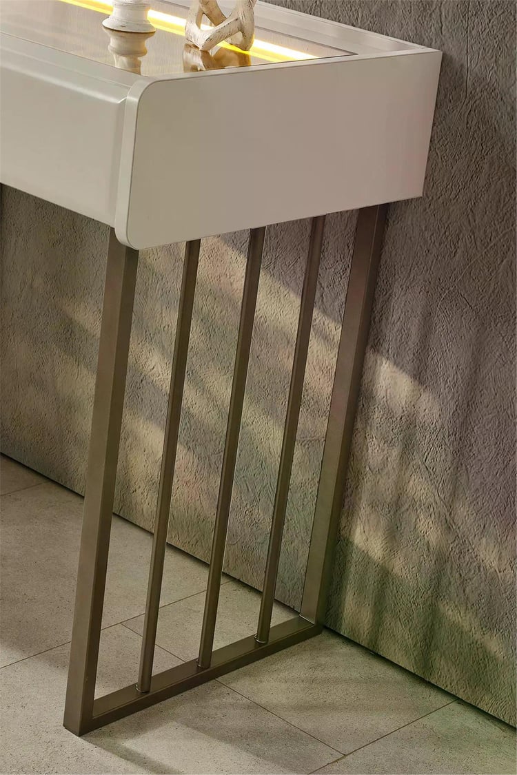 Eymense Akra Aynalı Şifonyer Krem