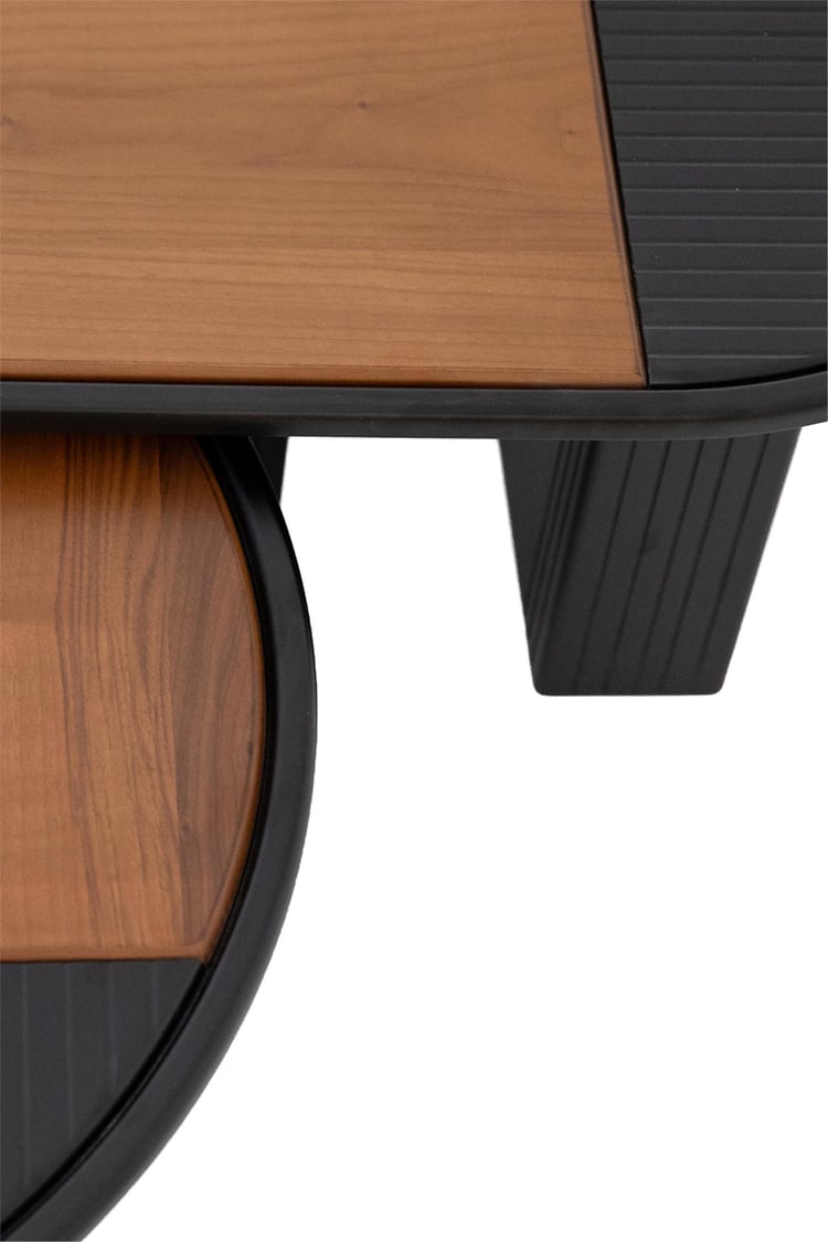 Eymense Asus İkili Orta Sehpa Seti Ceviz