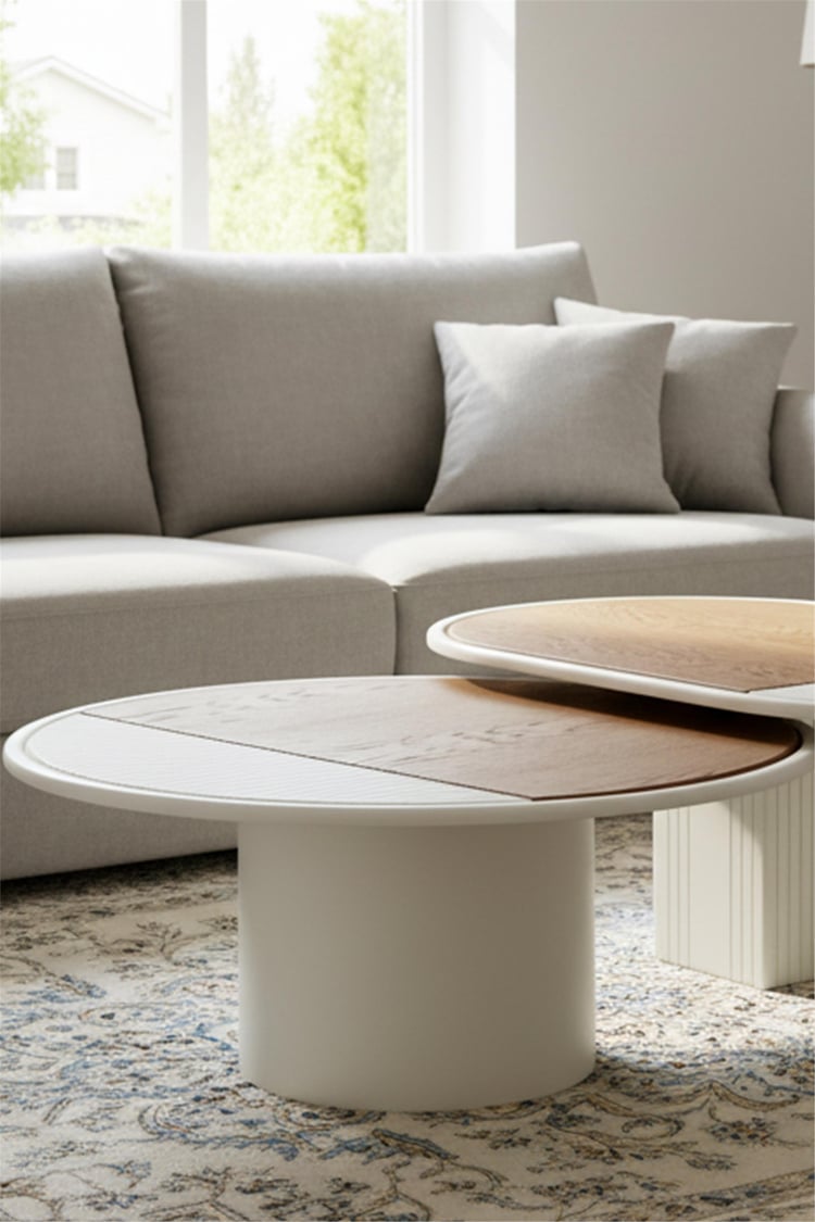 Eymense Asus İkili Orta Sehpa Seti Meşe