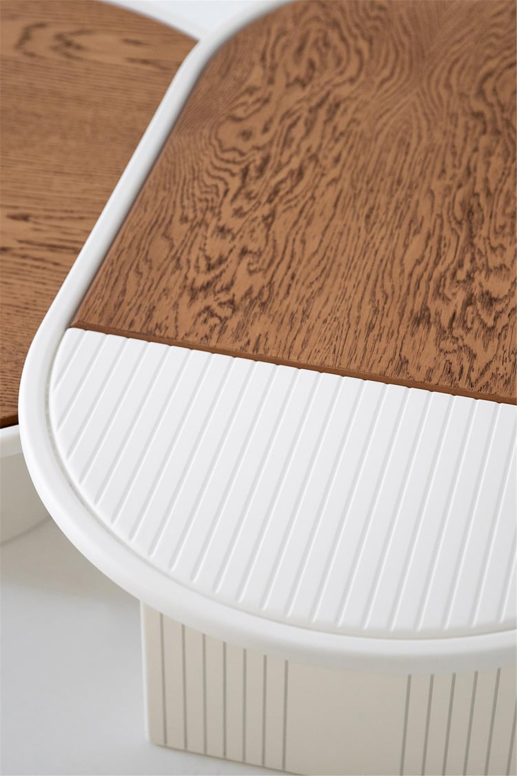 Eymense Asus İkili Orta Sehpa Seti Meşe