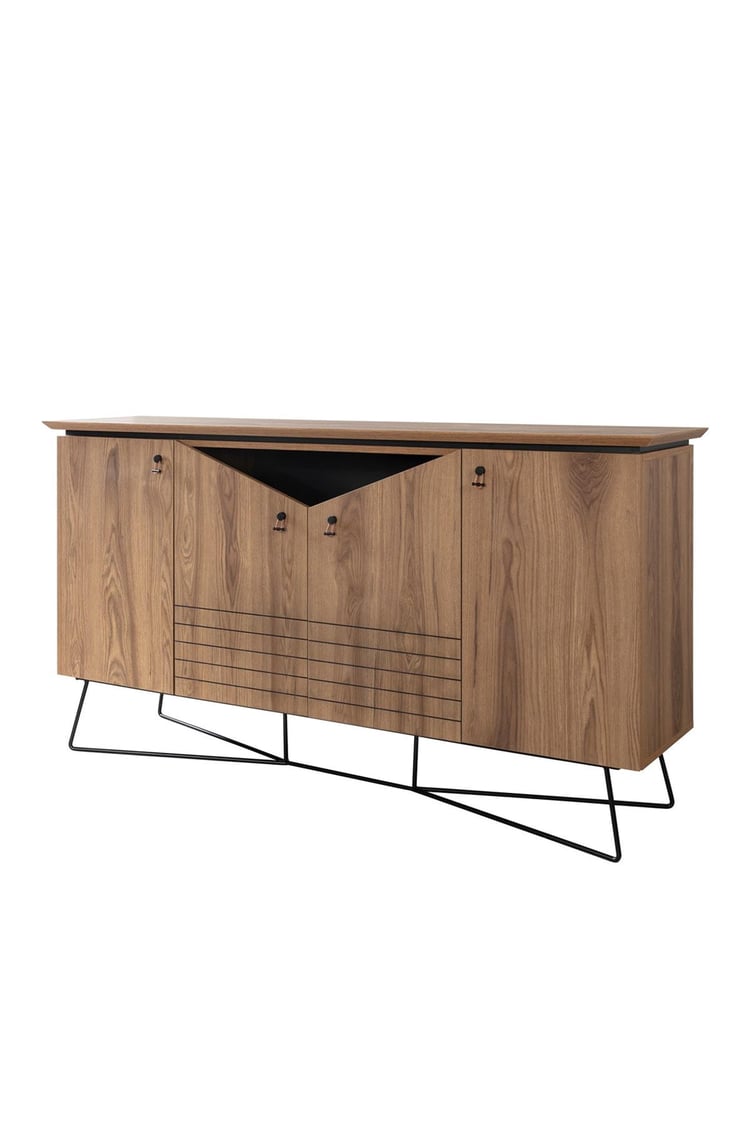 Eymense Halfeti Ofis Konsolu Ceviz