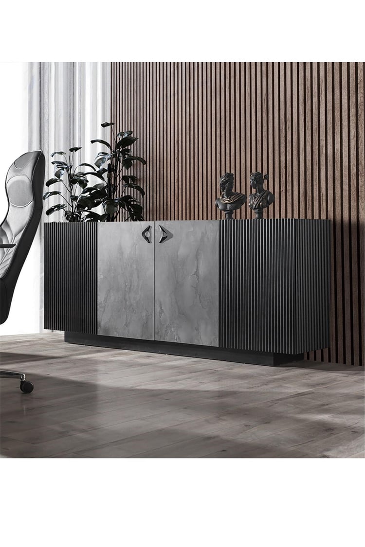 Eymense İroni Alfa Ofis Konsolu Antrasit