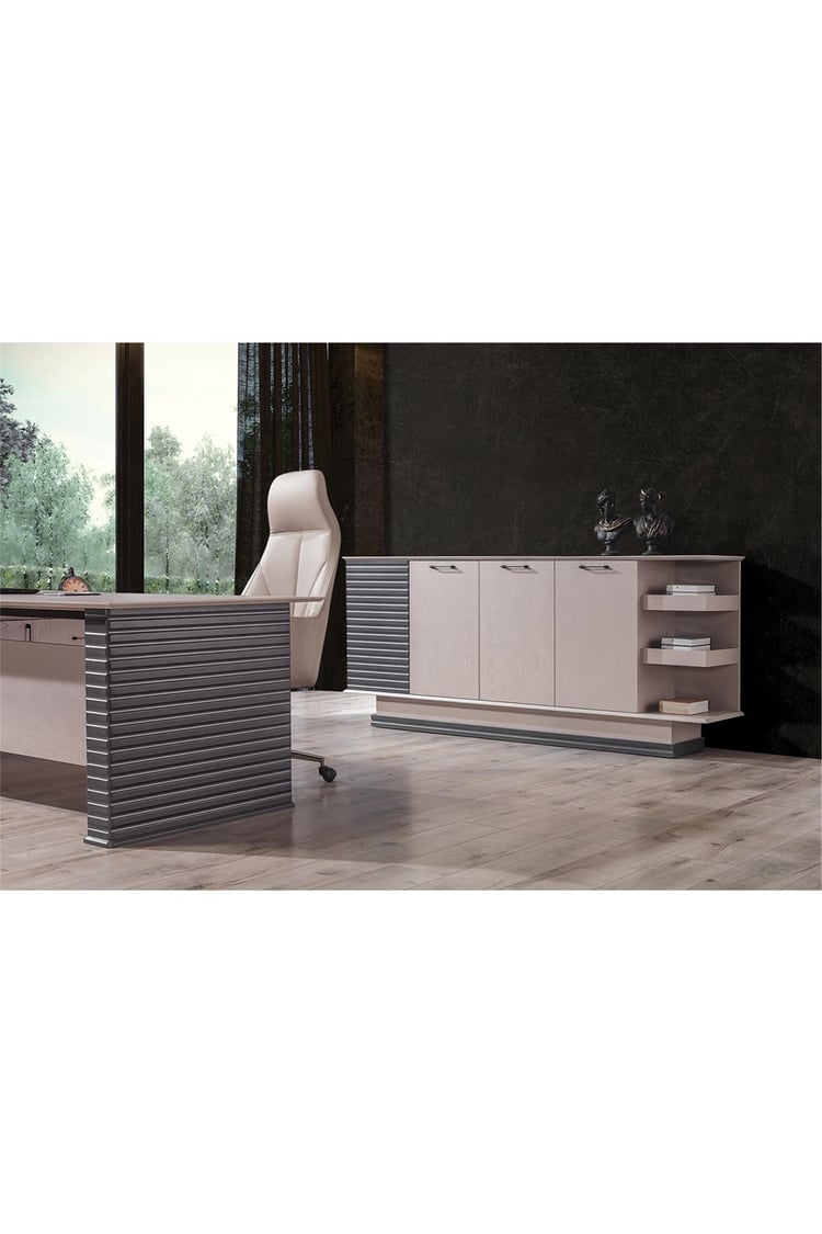 Eymense Kumsal Gama Ofis Konsolu Krem