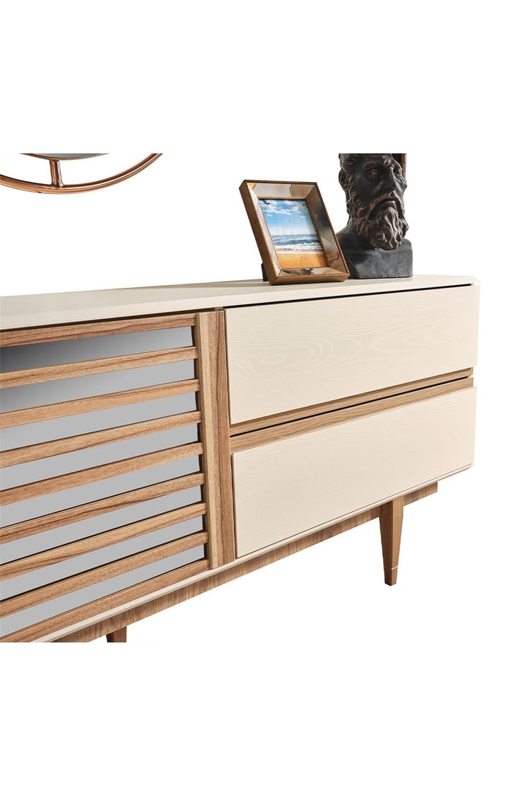 Eymense Linda Aynalı Konsol Ceviz