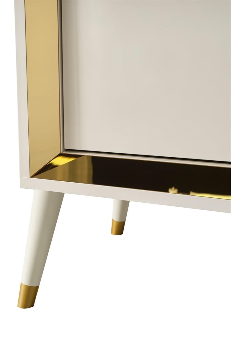 Eymense Lotus Konsol Gold Beyaz Gold