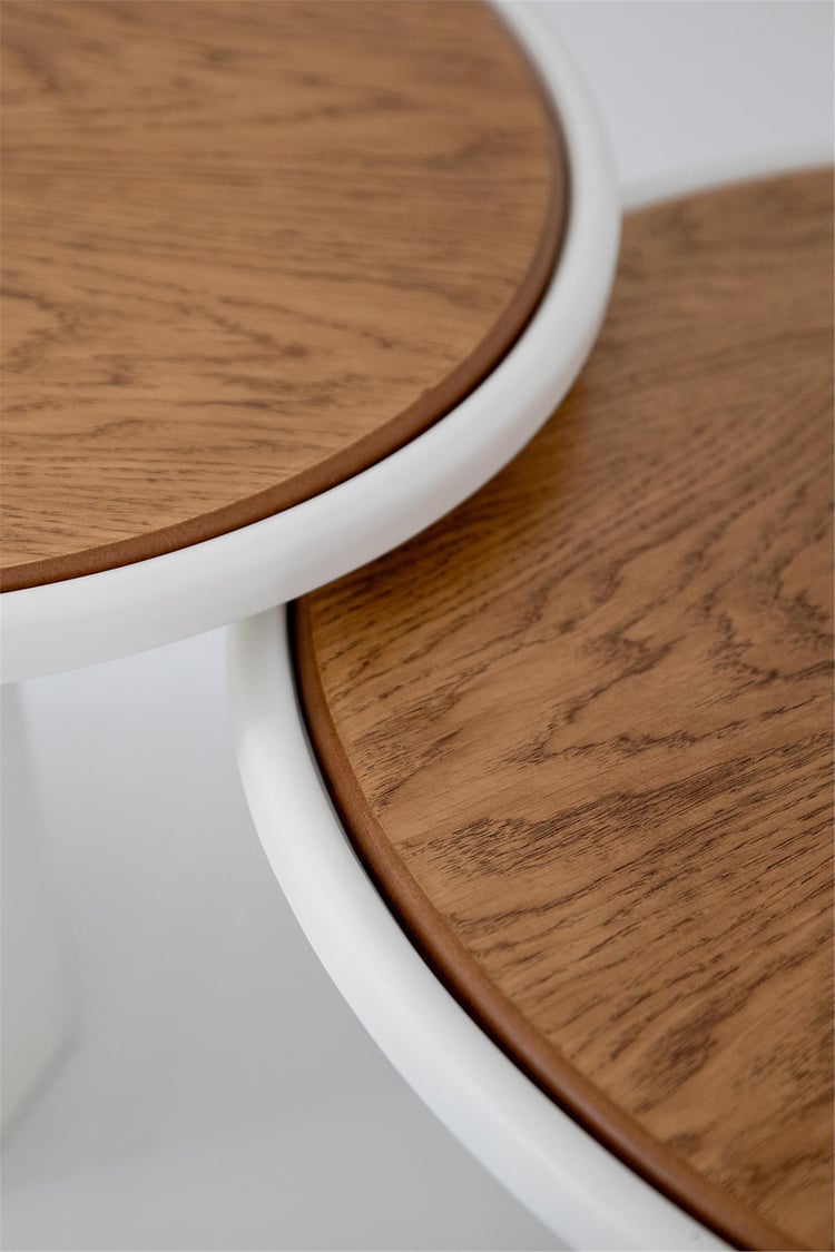 Eymense Luna İkili Orta Sehpa Seti Meşe