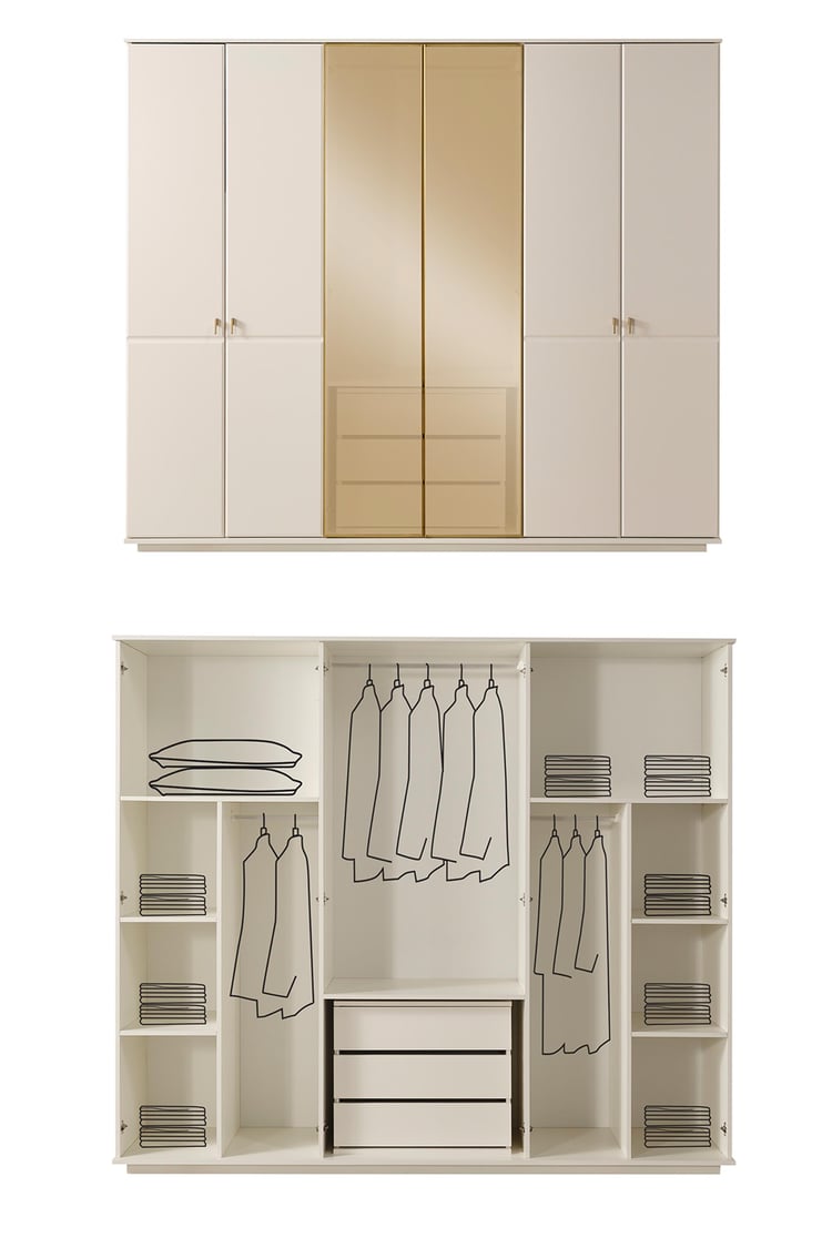 Eymense Masal Benchli Modern 6 Kapaklı Yatak Odası Takımı