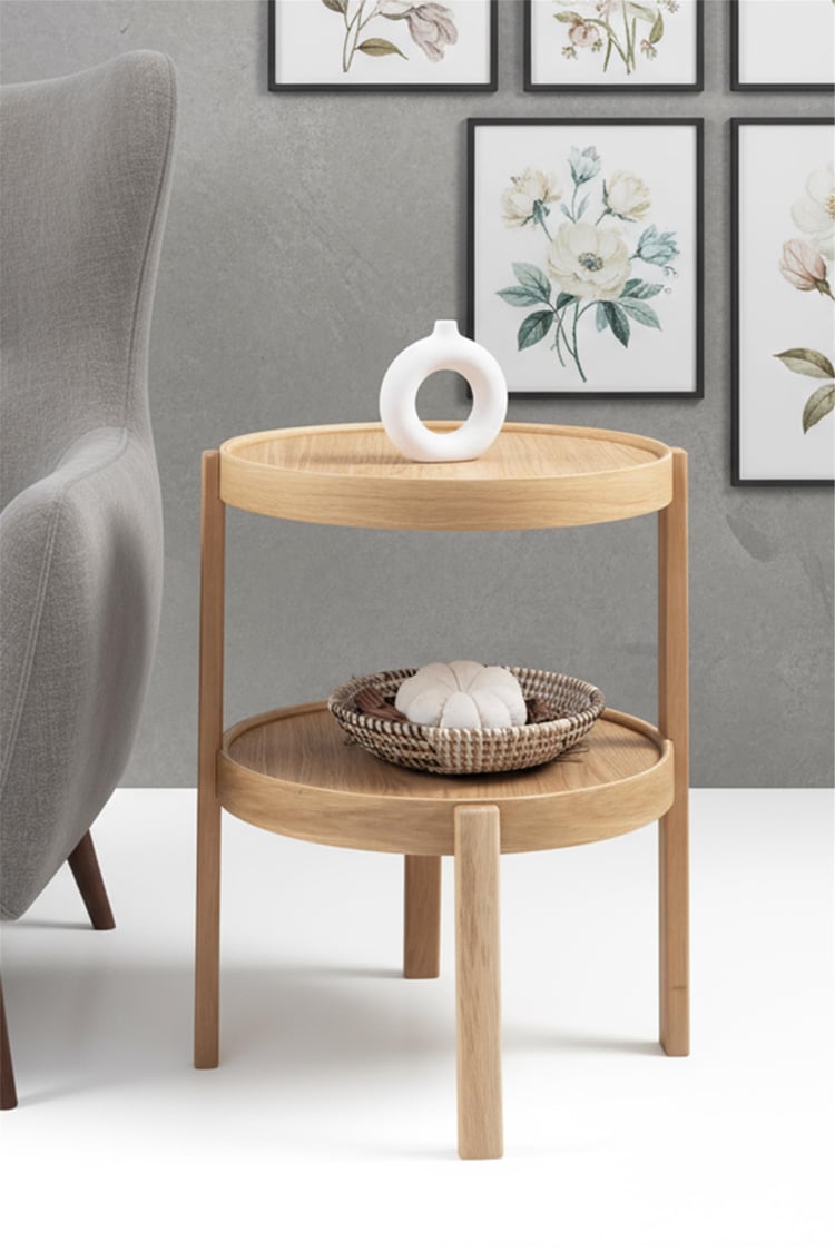 Eymense Milan Yuvarlak Yan Sehpa