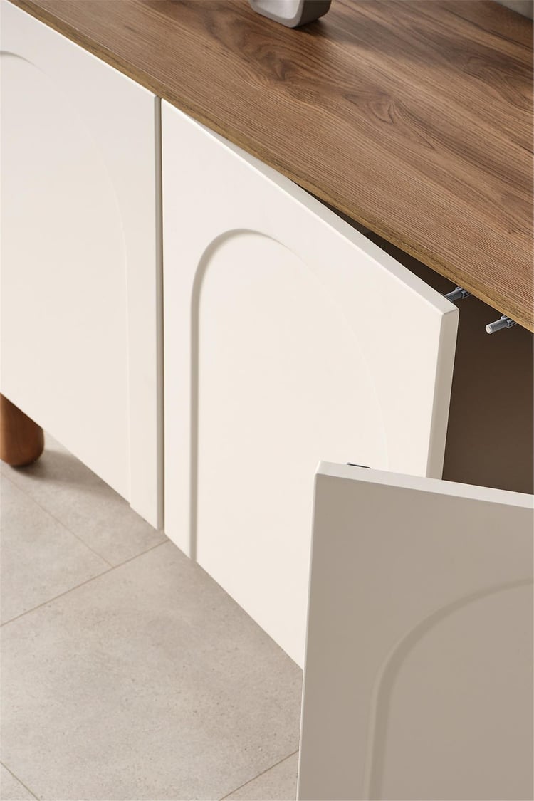 Eymense Modi Bohem Aynalı Konsol Krem