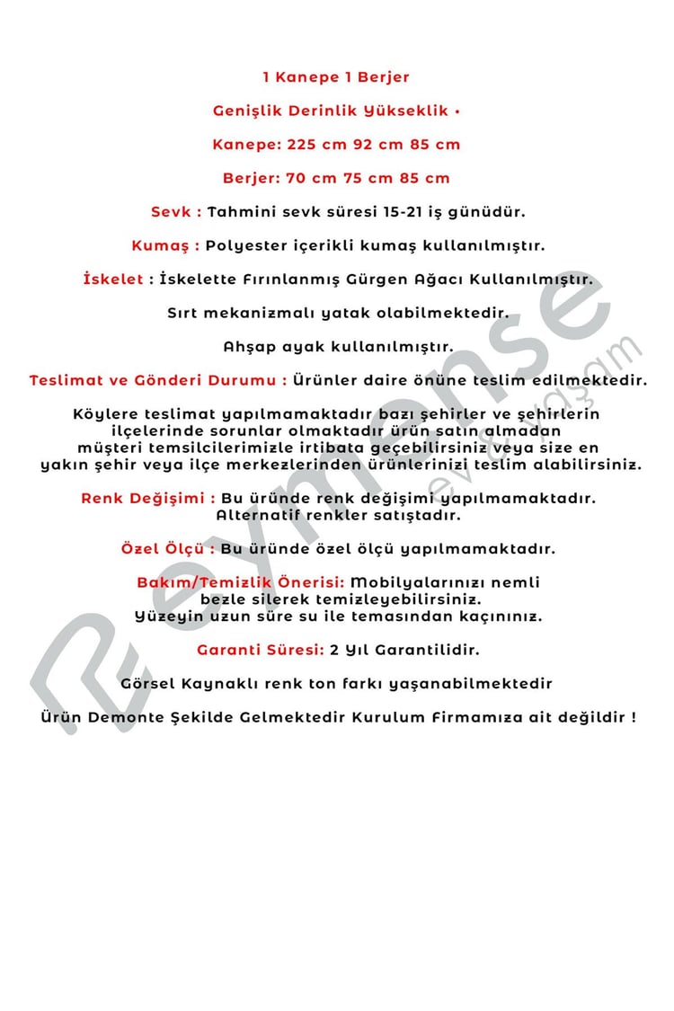 Eymense Moster Bohem Kasalı Koltuk Takımı 3+1 Krem