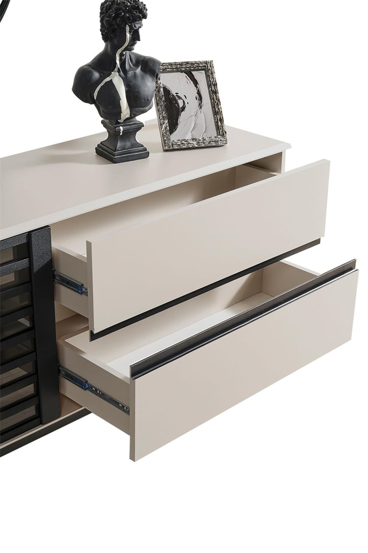 Eymense Pars Aynalı Konsol Antrasit