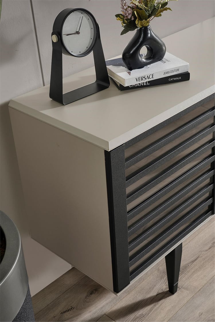 Eymense Pars Aynalı Konsol Antrasit