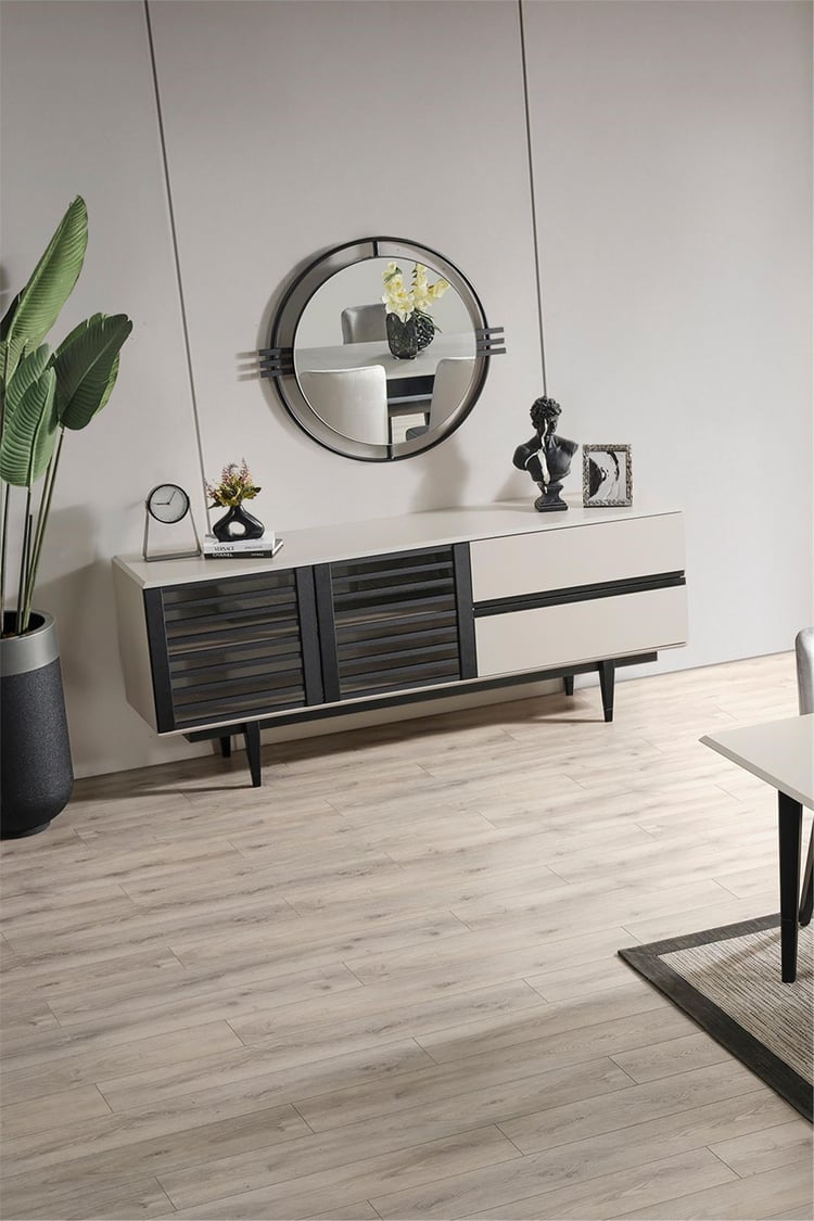 Eymense Pars Aynalı Konsol Antrasit