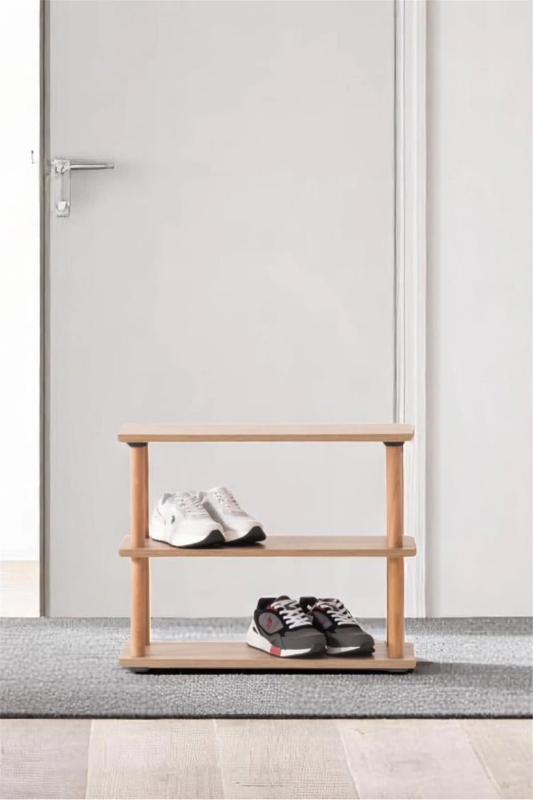 Eymense Pia 3 Raflı Kitaplık Çok Amaçlı Dolap Ceviz