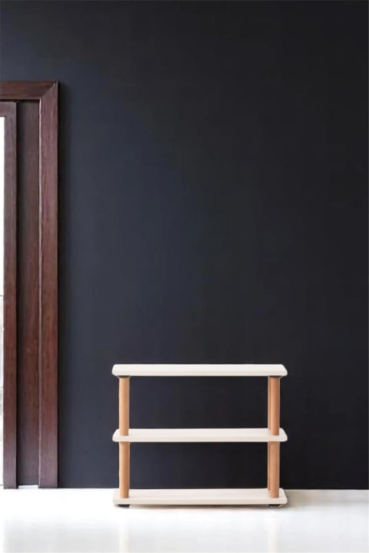 Eymense Pia 3 Raflı Kitaplık Çok Amaçlı Dolap Beyaz