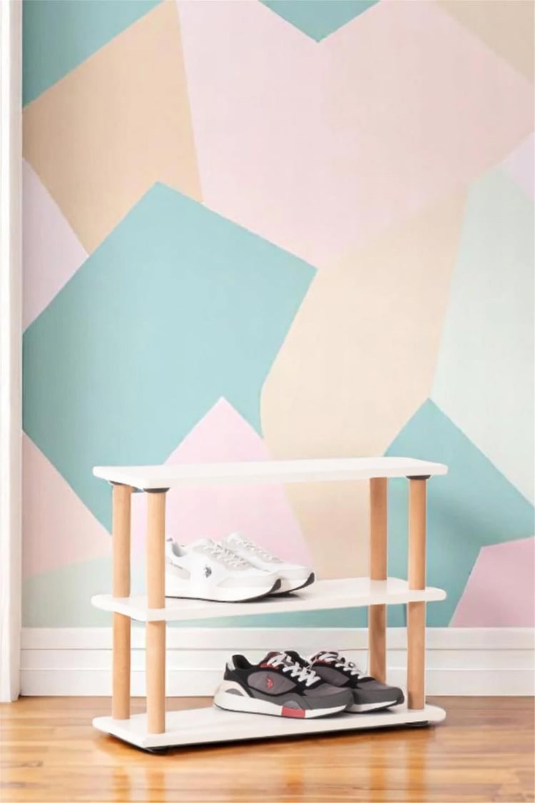 Eymense Pia 3 Raflı Kitaplık Çok Amaçlı Dolap Beyaz