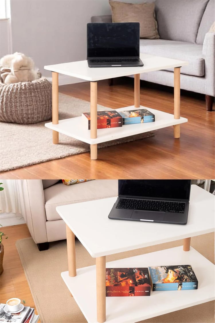 Eymense Pia Orta Sehpa Beyaz