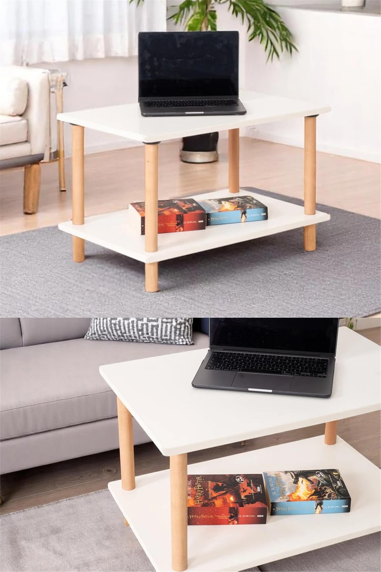 Eymense Pia Sehpa Seti Beyaz