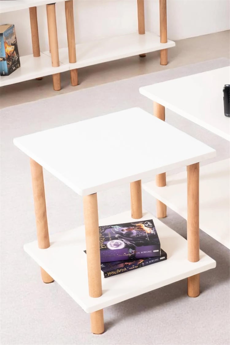 Eymense Pia Sehpa Seti Beyaz