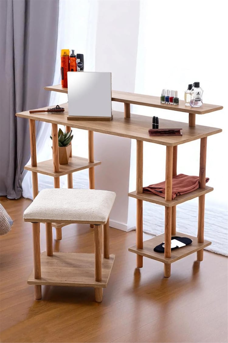 Eymense Pia Şifonyer Puflu Ceviz