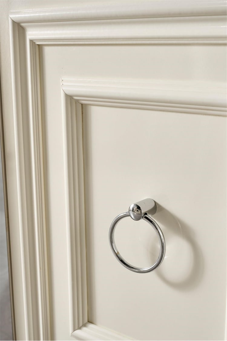 Eymense Rosa Silver Modern Konsol Beyaz