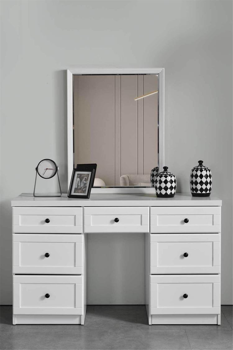 Eymense Stockholm Aynalı Şifonyer Beyaz