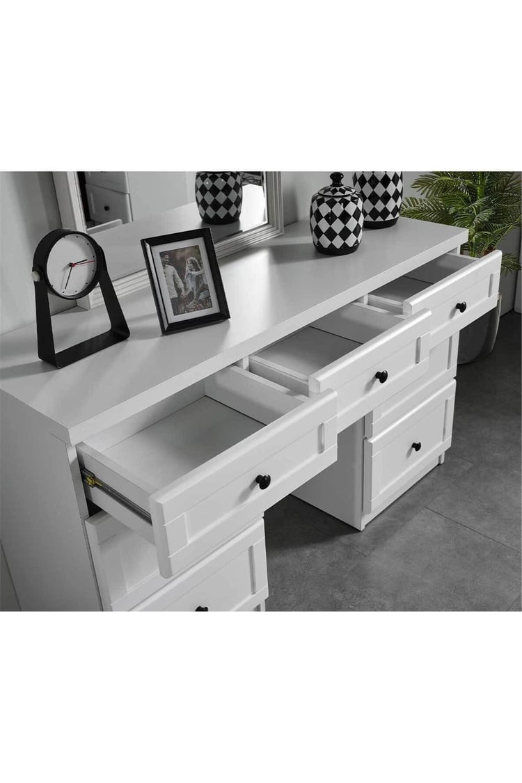 Eymense Stockholm Aynalı Şifonyer Beyaz