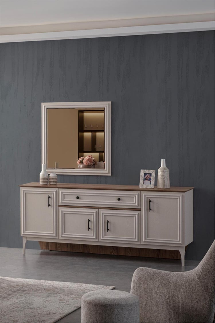 Eymense Valetta Yemek Odası Konsolu Beyaz