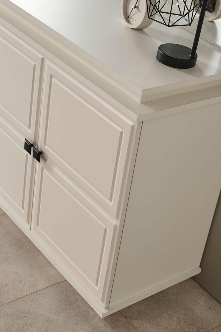 Eymense Vizyon Modern Yemek Odası Konsol Ayna Krem