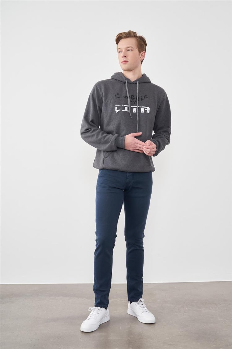 Fıve Pocket Fp9008-H08 Bartez Dark Grey Erkek Denim Jeans Pantolon