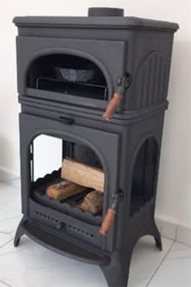 FLAME STOVE Modena Lüx Oven Pik Döküm Şömine Soba (024)