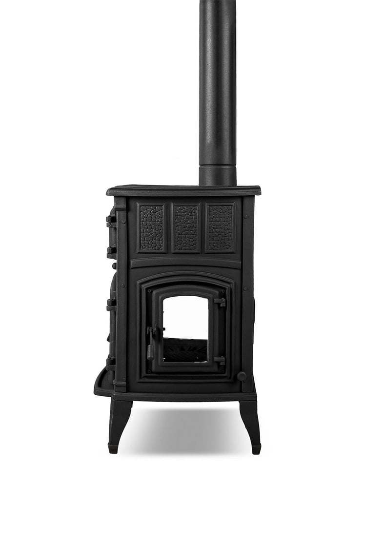 FLAME STOVE Sirius 3 camlı yan kapaklı Fırınlı Şömine Soba (11YK)