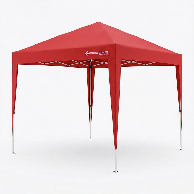 FreeCamp Soria AND1025 240x240cm Pe Otomatik Tente-KIRMIZI
