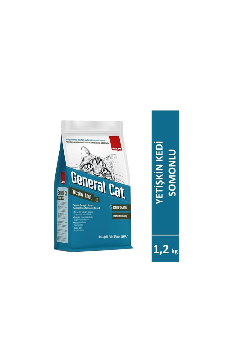 GENERAL CAT 1.2 KG YETISKIN KEDI MAMASI SOMONLU