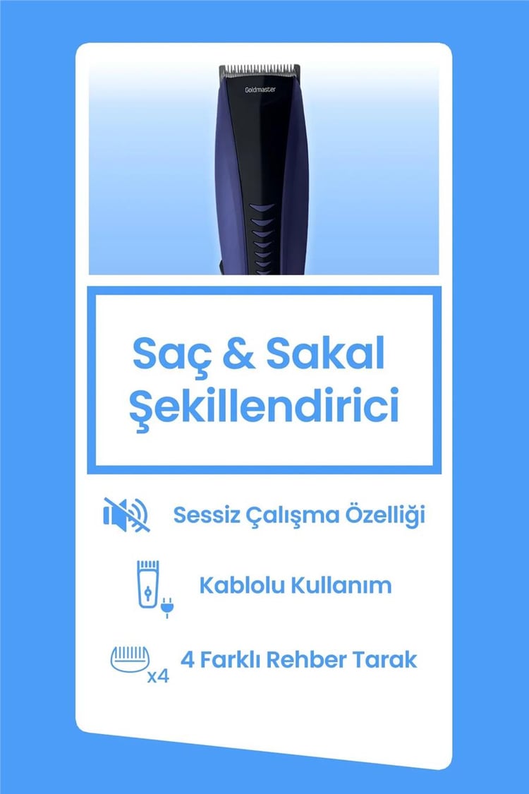GOLDMASTER GM-8102 MASTER SAC VE SAKAL SEK K M P