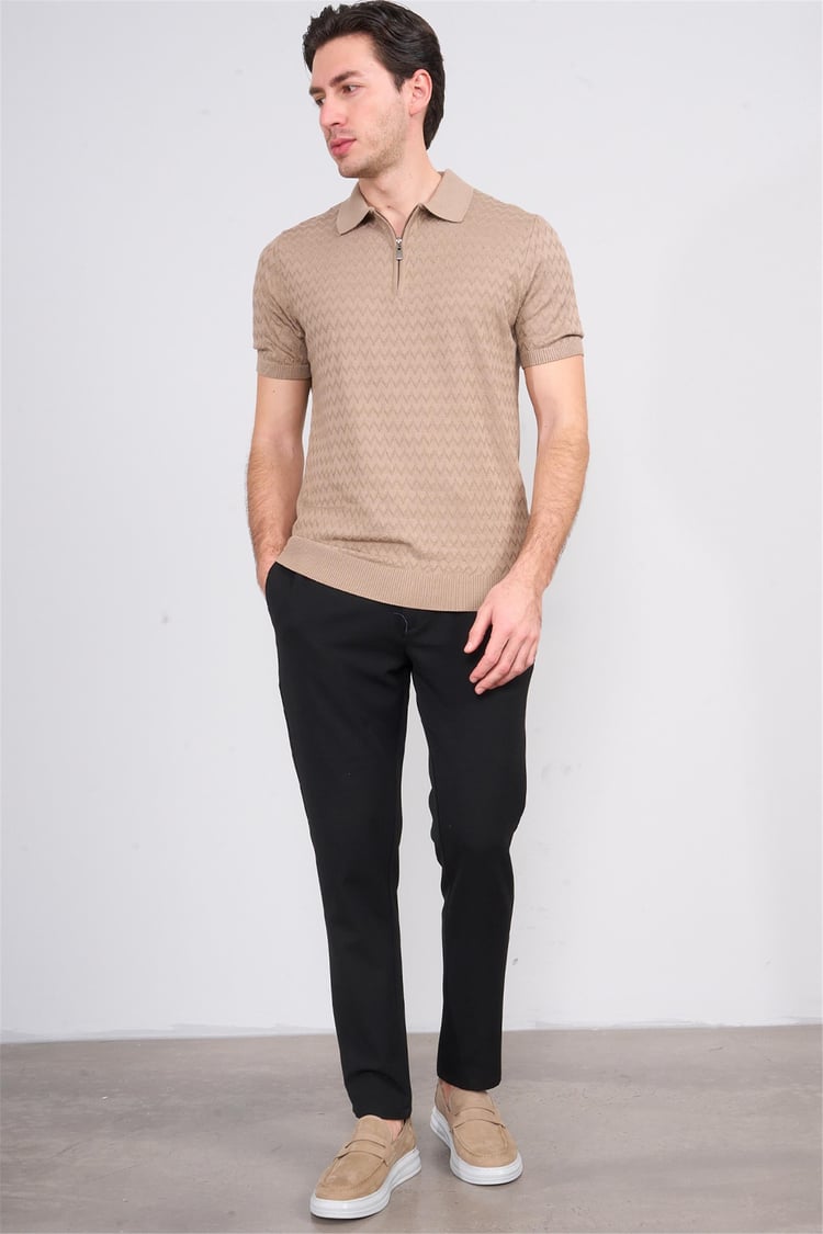 Halifaks K.Vizon Erkek 39796 40 Ferm Polo Yk 20 2 Vıs Cot Tac Tek Kat Kısa Kol T-Shirt
