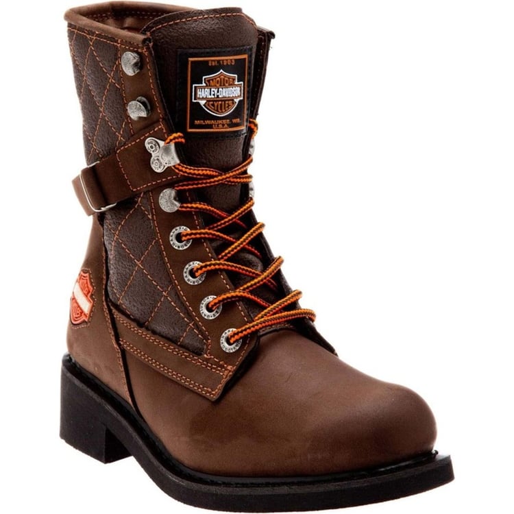 Harley Davidson 025G100078 New Worker Koyu Kahverengi Crazy Deri Kadın Bot