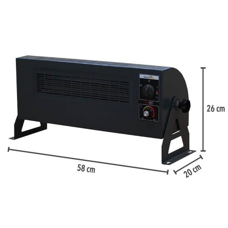 Heatbox HB3603000F Heatbox 360 3000W Monofaze Elektrikli Fanlı Isıtıcı Füme