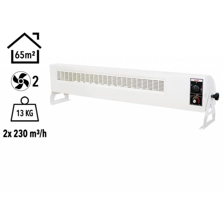 Heatbox HB3606000K Heatbox 360 6000W Monofaze Elektrikli Fanlı Isıtıcı Krem