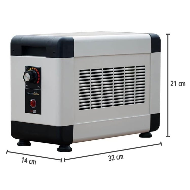 Heatbox HBM2000K Heatbox Mini 2000 watt Monofaze Elektrikli Fanlı Isıtıcı Krem