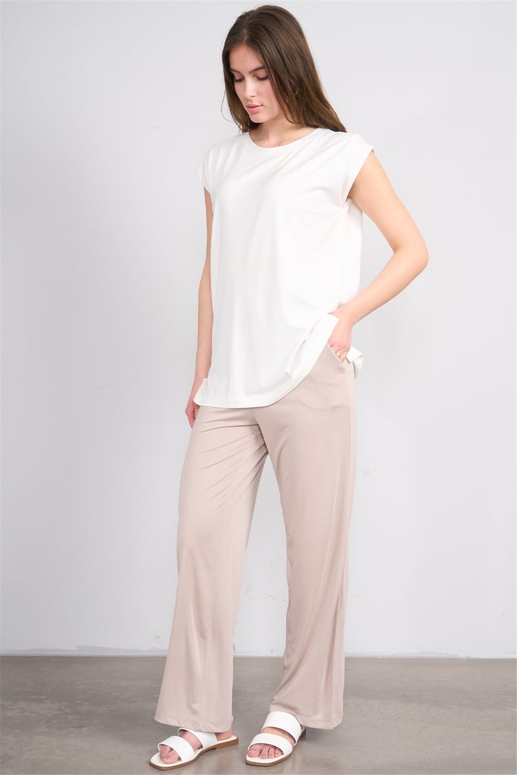 Hisset Y26 Tk2505 Bej Kadın Modal Uclu Takım 38-44